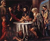 Louis Le Nain Canvas Paintings - The Supper at Emmaus